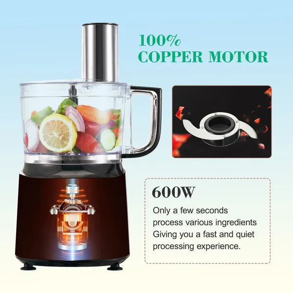 Multifunctional 600W Food Processor