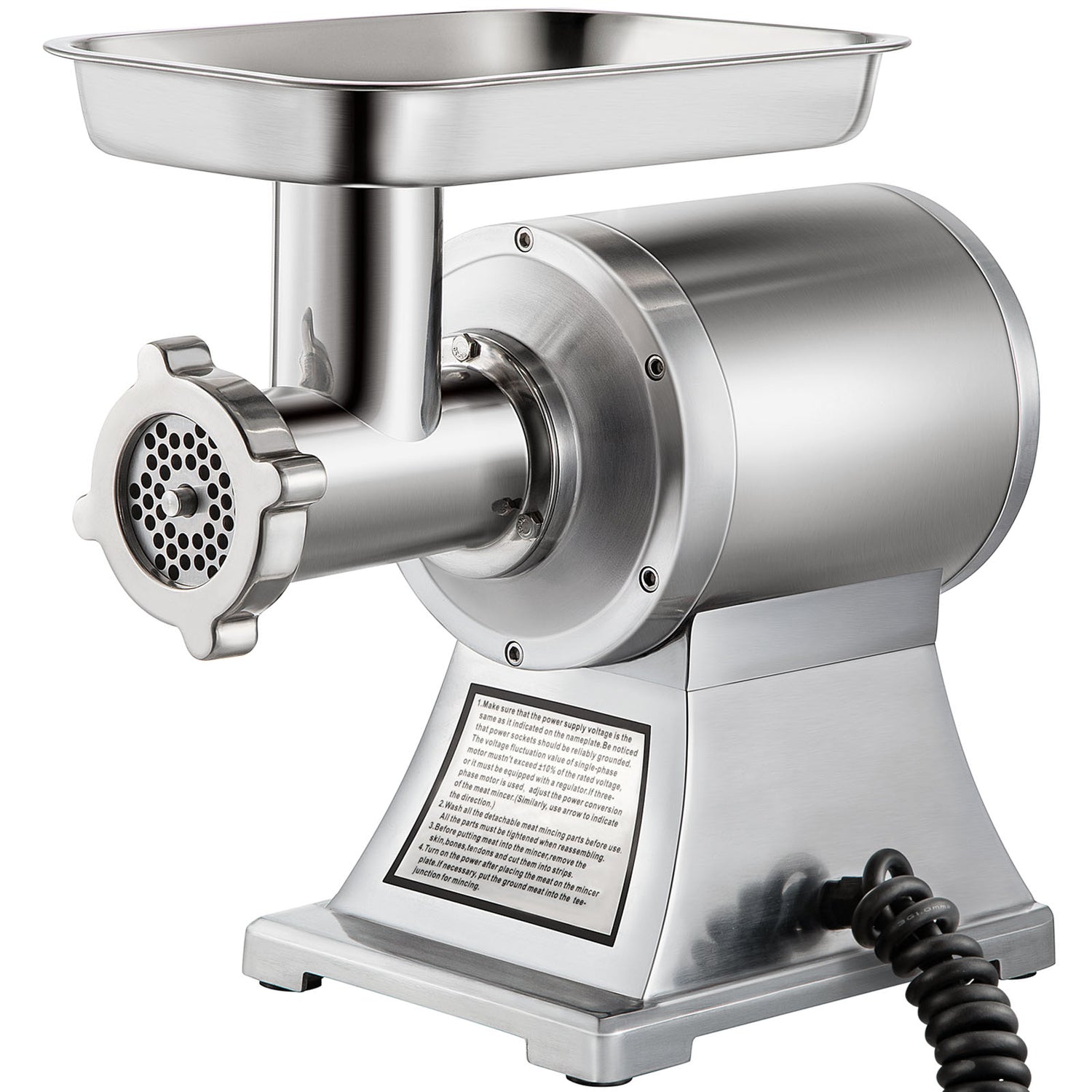 Commercial Electric Meat Grinder 300-1260Lb/H Sausage Mincer Stuffer Stainless