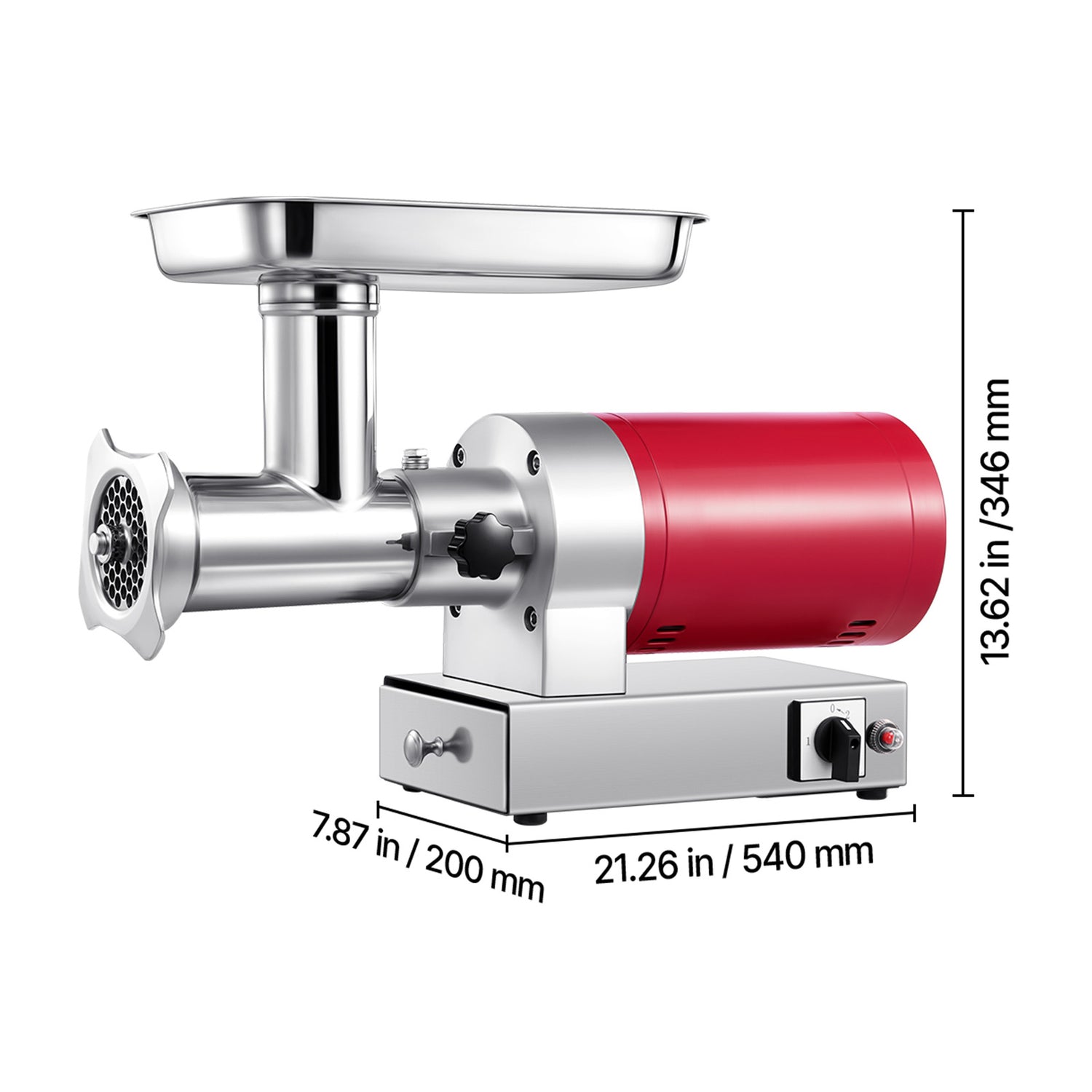 Commercial Electric Meat Grinder 300-1260Lb/H Sausage Mincer Stuffer Stainless