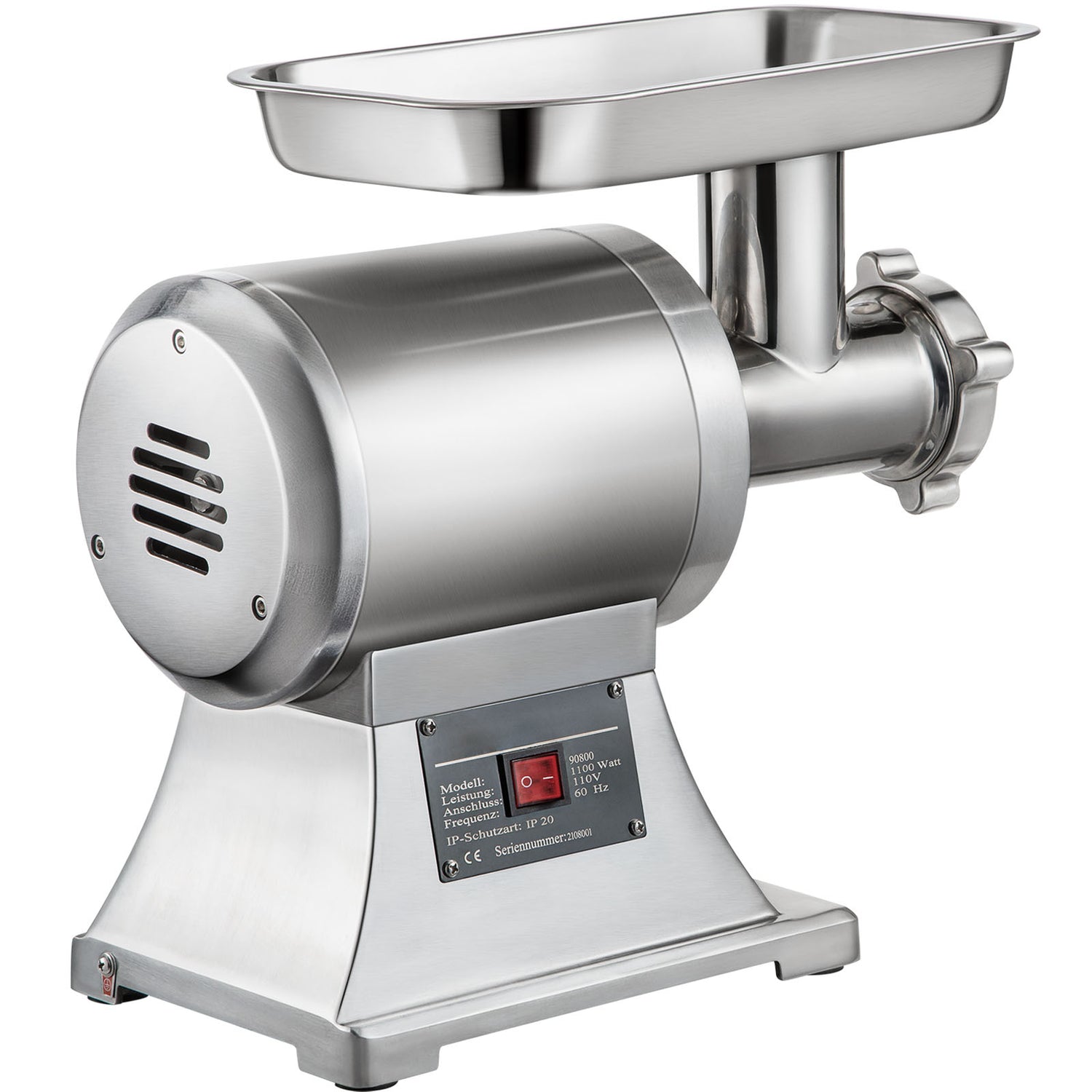 Commercial Electric Meat Grinder 300-1260Lb/H Sausage Mincer Stuffer Stainless