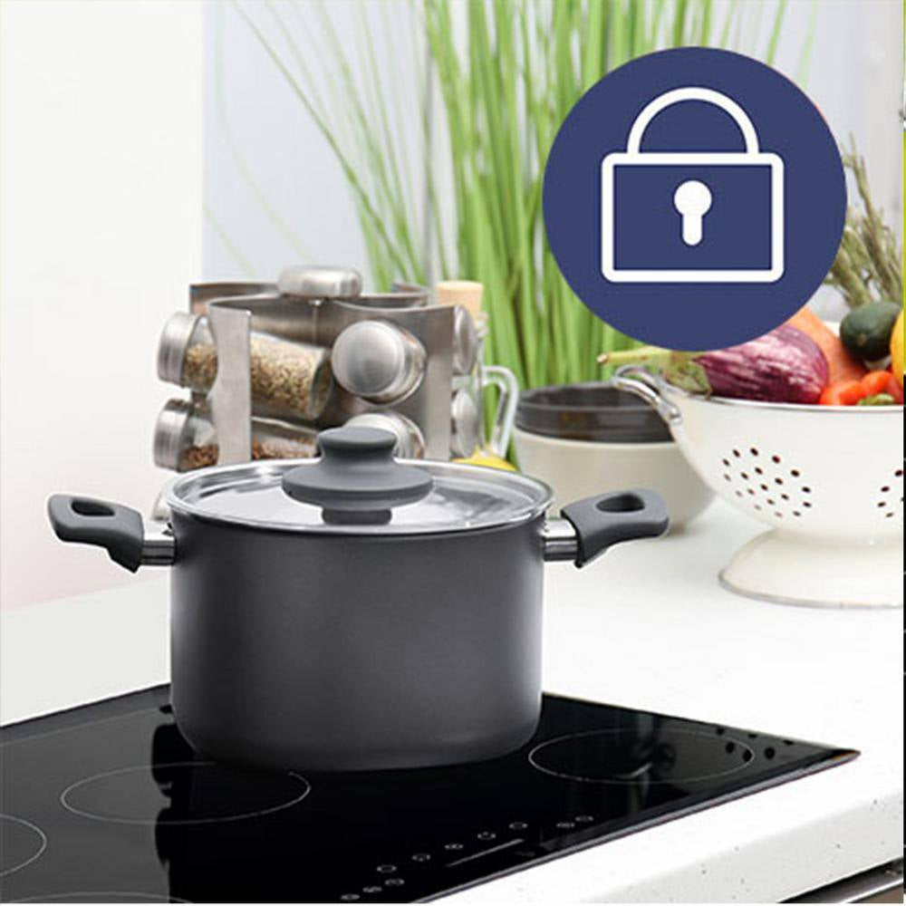 Built In. 36 In. 240V Radiant Electric Cooktop in Black with 5 of Elements Including Dual Element and Warm Zone