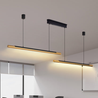 Modern Black and Gold LED Pendant Light