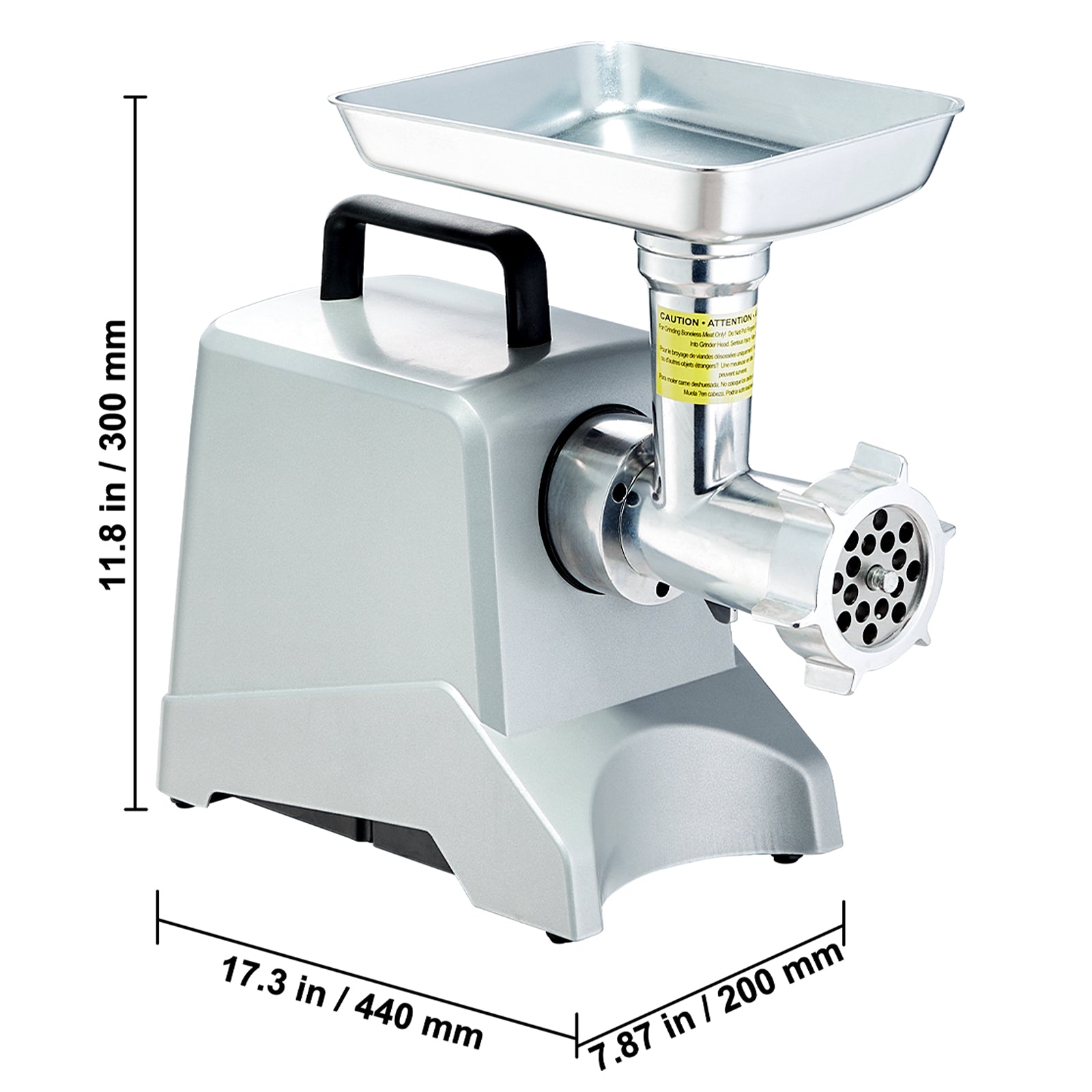 Commercial Electric Meat Grinder 300-1260Lb/H Sausage Mincer Stuffer Stainless