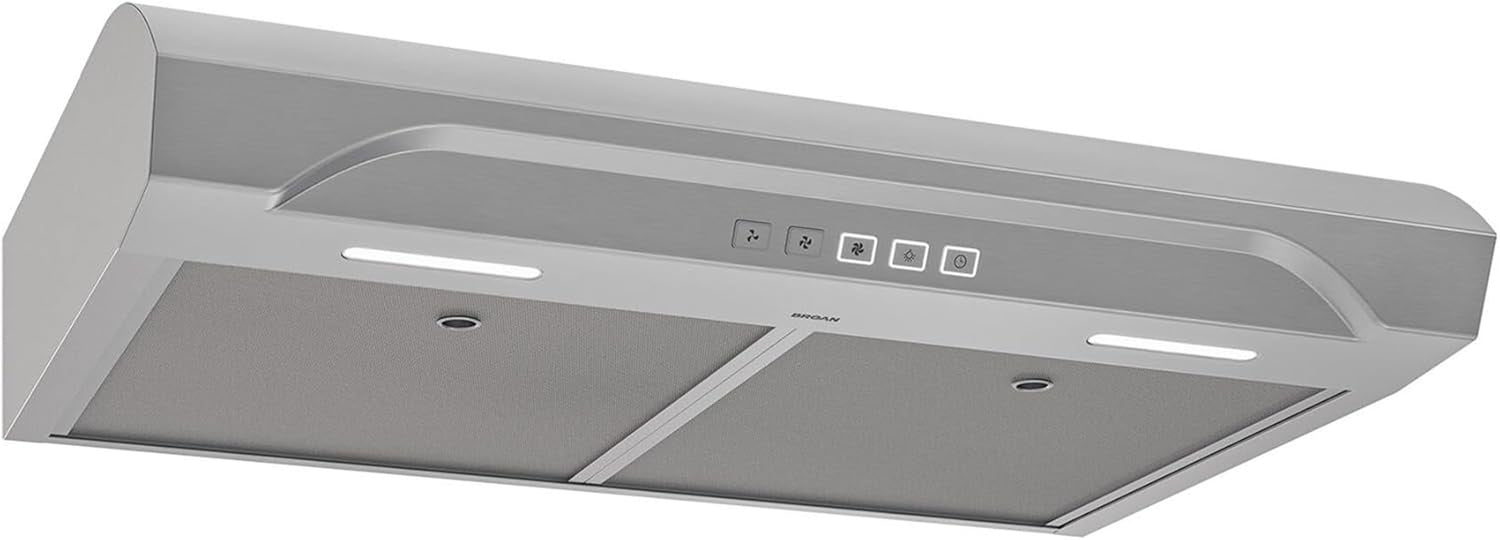 30 Inch Alta under Cabinet Range Hood, ENERGY STAR, 350 Max Blower CFM - Electric Rangehood and Exhaust for Kitchen Stove Cooking and Ventilation, Stainless Steel