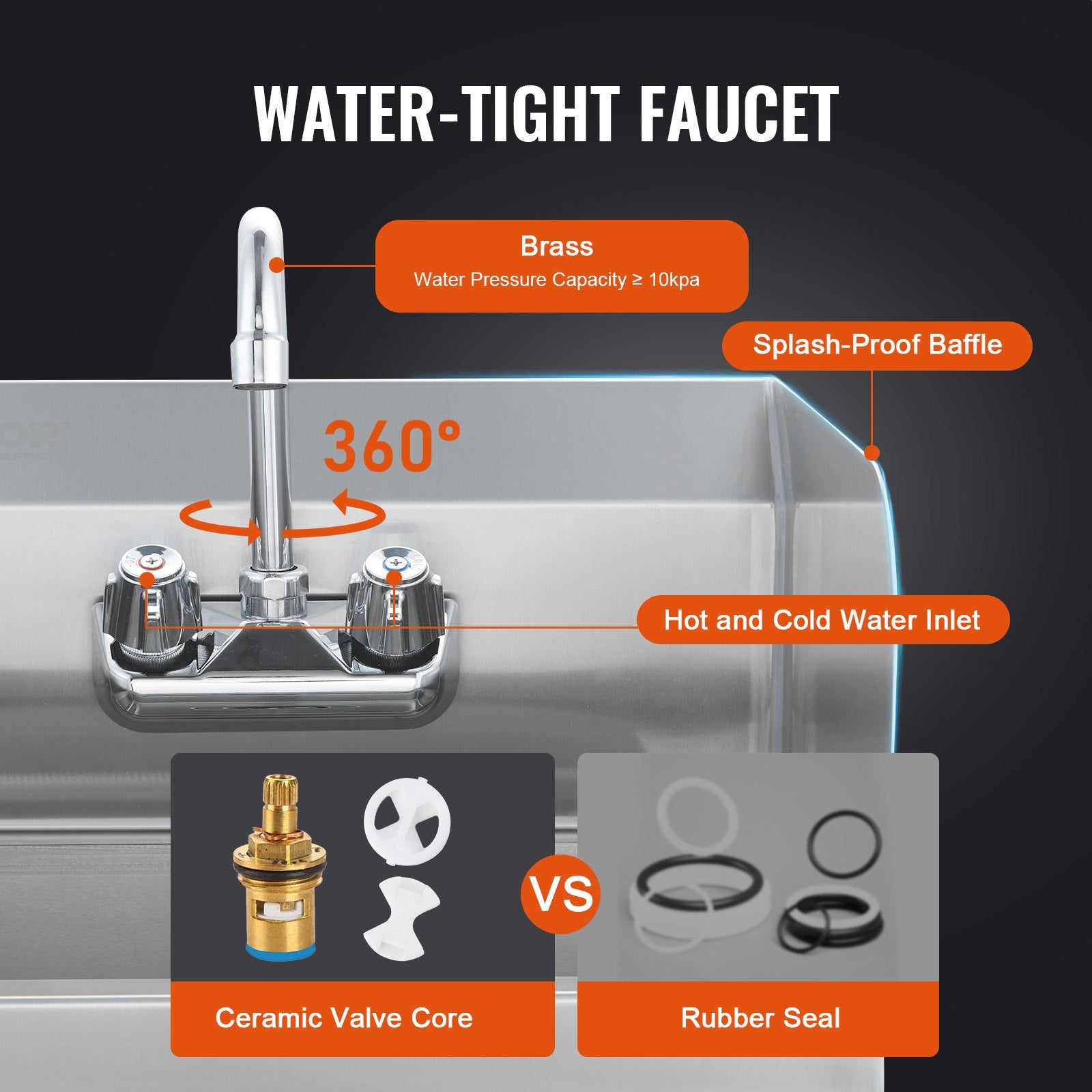 Commercial Stainless Steel Hand Sink