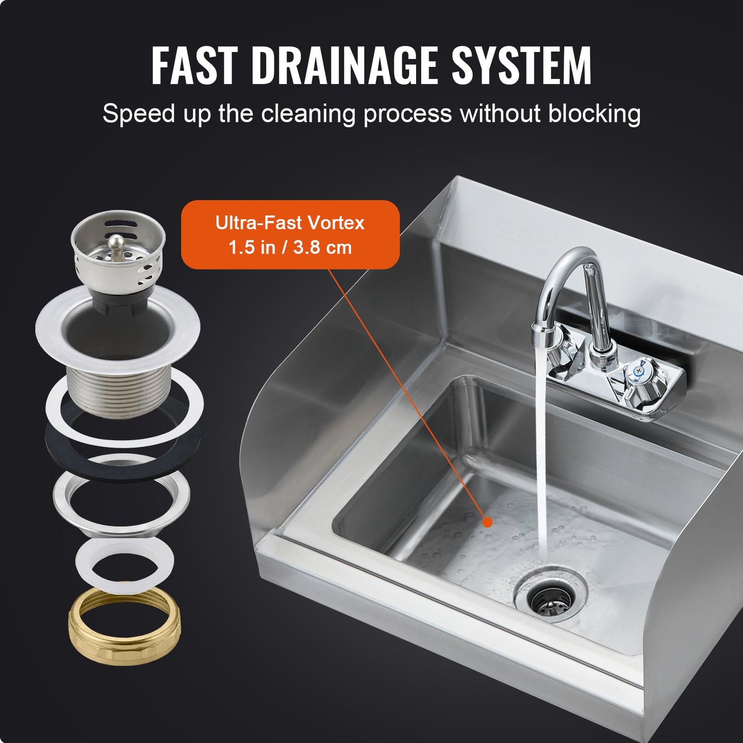 Commercial Stainless Steel Hand Sink