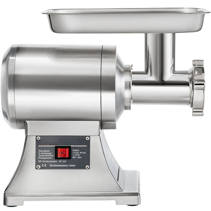 Commercial Electric Meat Grinder 300-1260Lb/H Sausage Mincer Stuffer Stainless