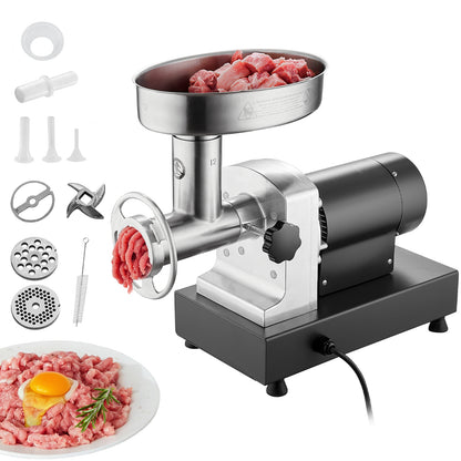 Commercial Electric Meat Grinder 300-1260Lb/H Sausage Mincer Stuffer Stainless
