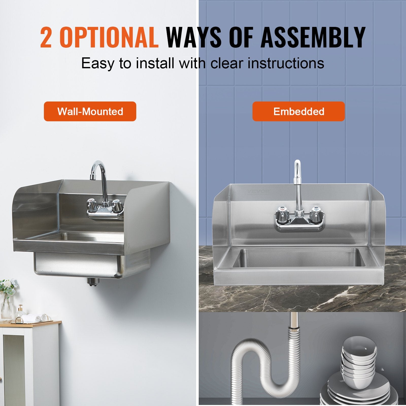 Commercial Stainless Steel Hand Sink