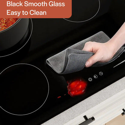 Built In. 36 In. 240V Radiant Electric Cooktop in Black with 5 of Elements Including Dual Element and Warm Zone