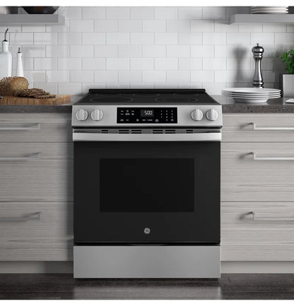 GE® 30" Slide-In Electric Range