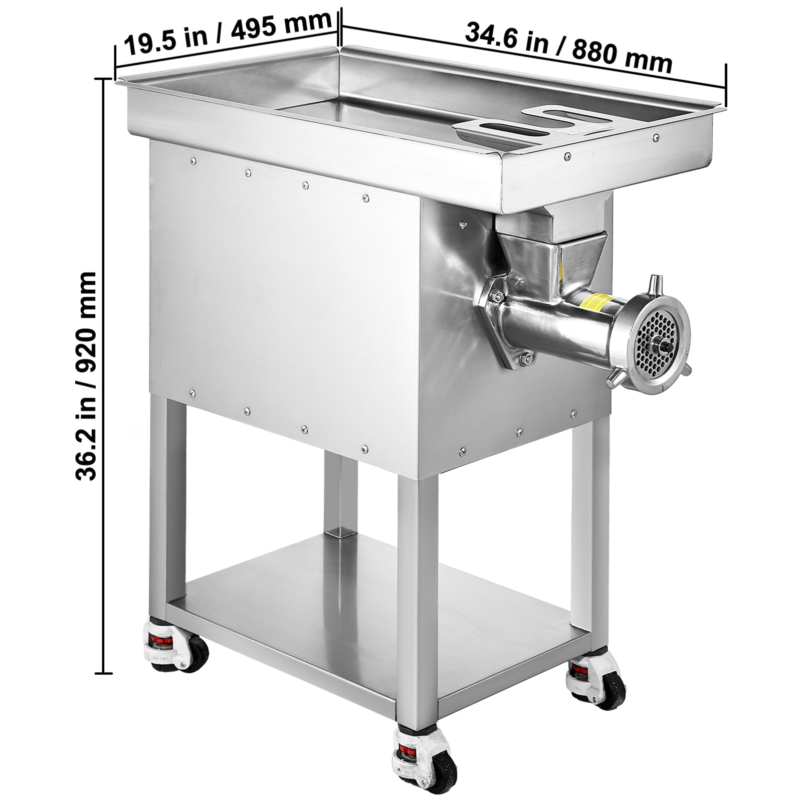 Commercial Electric Meat Grinder 300-1260Lb/H Sausage Mincer Stuffer Stainless