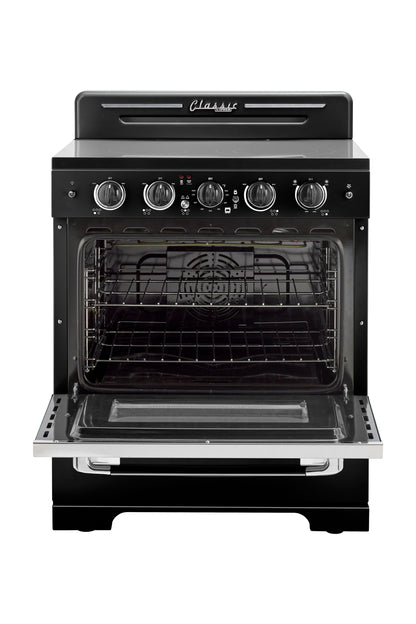 Unique Classic Retro 30" 3.9 Cu/Ft Freestanding 5-Element Electric Range with Convection Oven