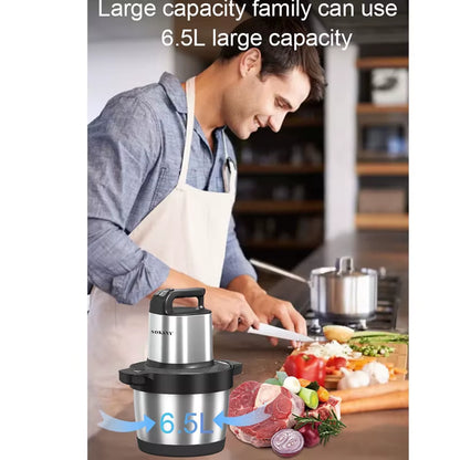 Meat Grinder Kitchen Chopper 3 Gear Electric Meat Grinders Stainless Steel Vegetable Food Processor Blender Mixer Garlic Crusher