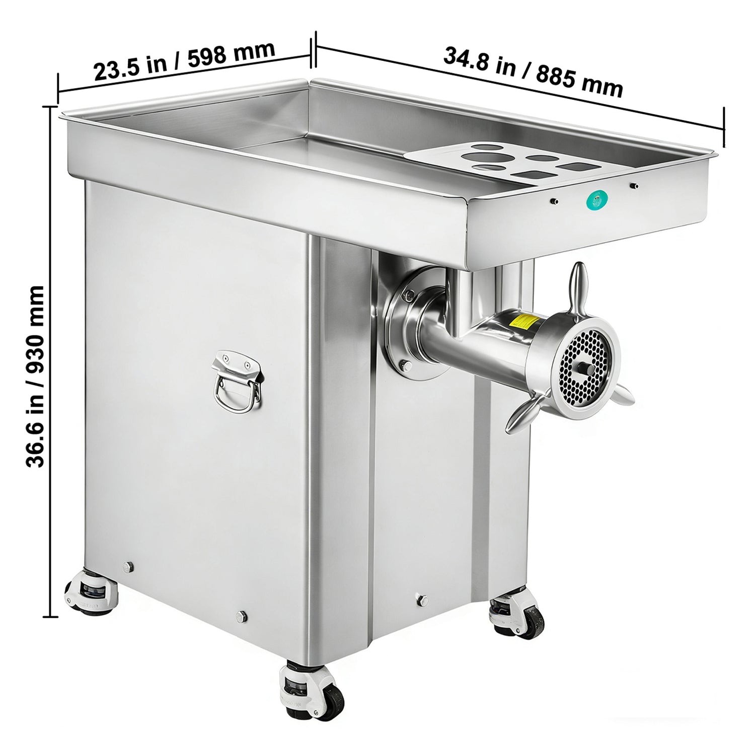 Commercial Electric Meat Grinder 300-1260Lb/H Sausage Mincer Stuffer Stainless