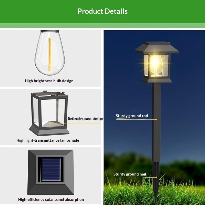 Solar-powered Outdoor Lighting Tungsten Filament Lamps For Ambiance And Landscape Lighting